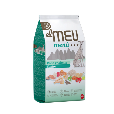 Pienso Senior para Perros Pollo y Salmón | Meu Menú