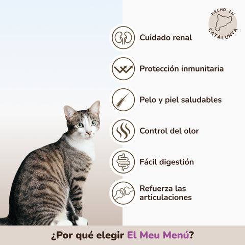 Urinario | Pienso Gatos Pollo y Salmón | Meu Menú
